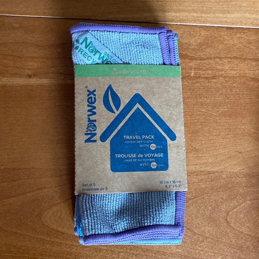 Norwex Travel Pack Blue/Gray/Purple